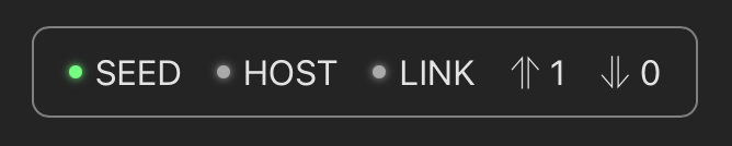 Image of status bar UI